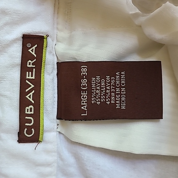 Cubavera White Pants Relaxed Fit - Picture 6 of 6